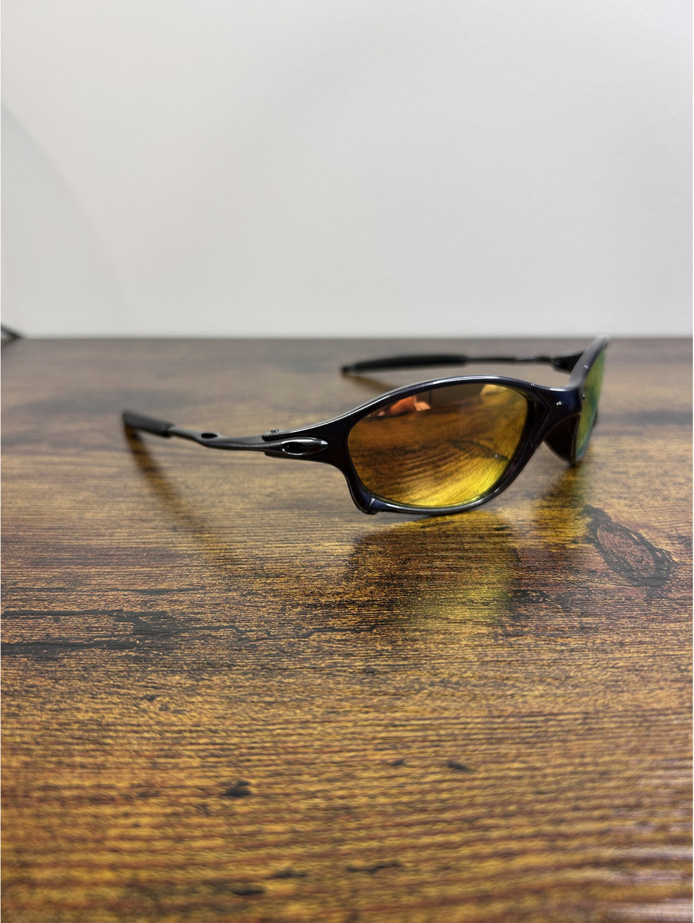 Black Frame Sunglasses with Yellow Tinted Lenses